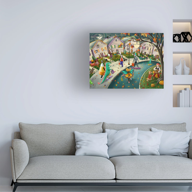 «Hasnat Trick Or traiter on Canvas» par Christine Rotolo, reproduction, H 35 po x l 47 po x P 2 po