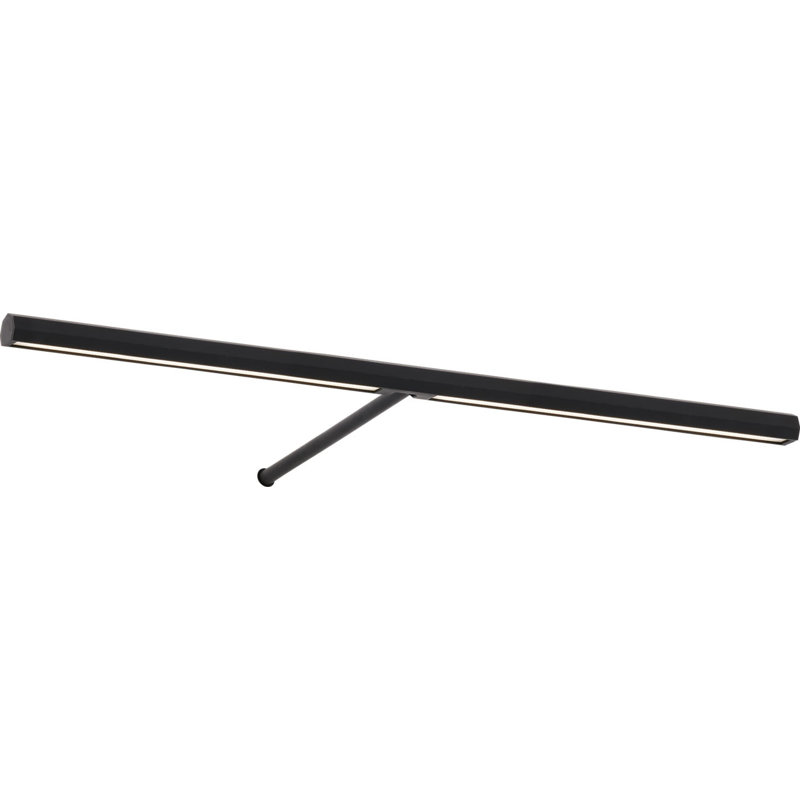 Plural Faceted Picture Light, Nightshade Black, 0.7" H x 18" W x 8.9" D, 13.5
