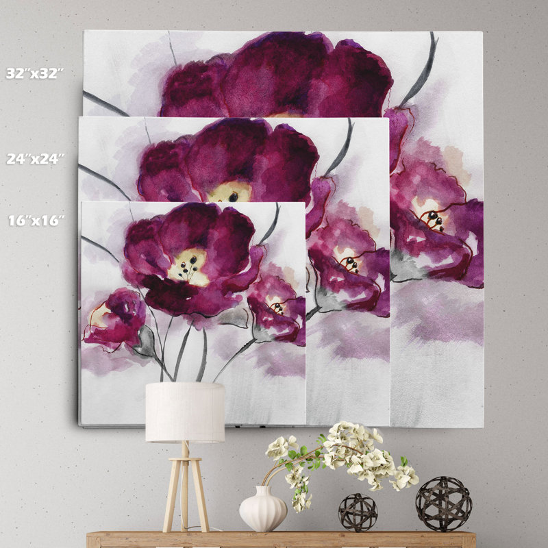 " My Magenta I " by Nan, 16" H x 16" W x 1.5" D