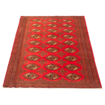 One Of Kind Handmade Baluch Red Rug 4'4" x 6'5"