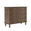 Grande commode antique à 4 tiroirs avec pieds en bois massif, rangement coulissant en douceur et ensemble anti-basculement de sécurité pour la chambre à coucher ou la chambre de bébé.-1576815574
