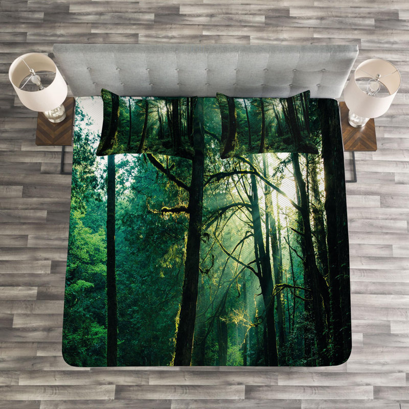 Nature Rustic Polyester Coverlet, King Coverlet + 2 Shams