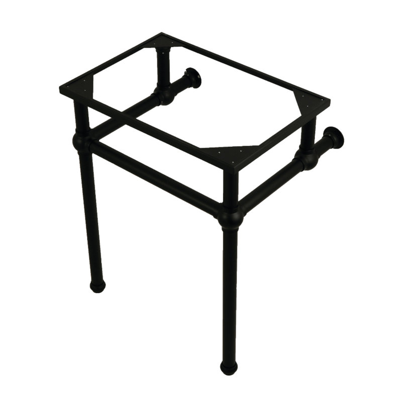 Kingston Brass Templeton Brass Console Sink Legs, Matte Black