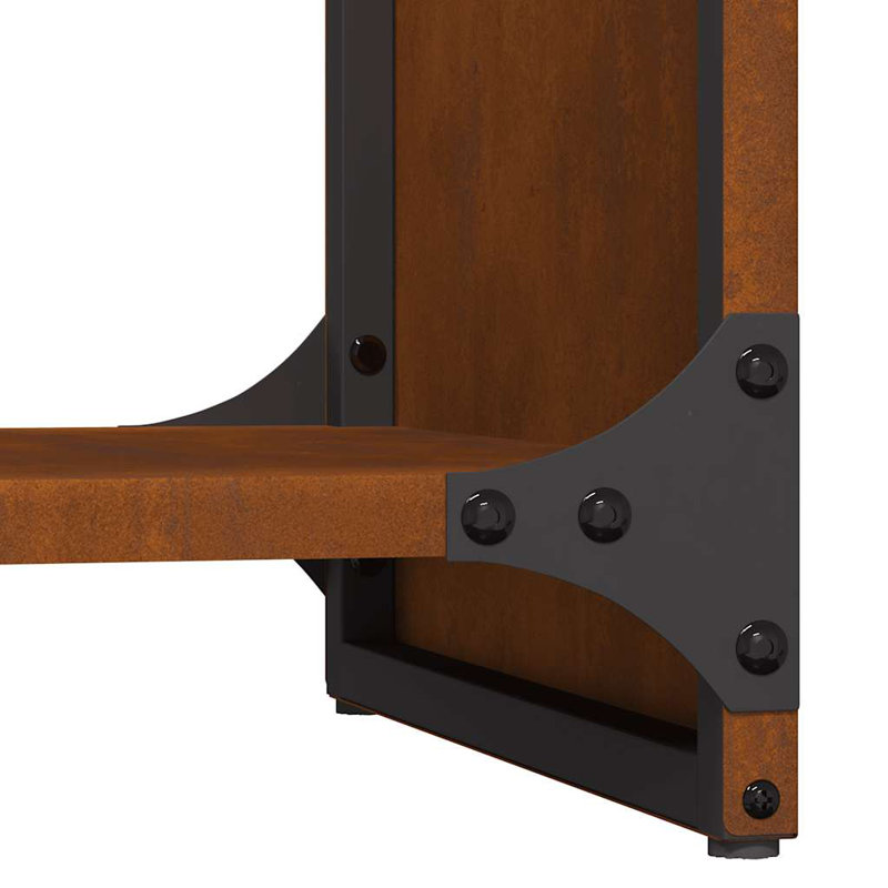 Support à bois vieilli vidaXL 15,7 x 11,8 x 31,5 po