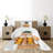 Ambesonne Cat Bedspread Cool Cat Hat Beer Mug Funny Multicolor