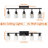 Adjustable Semi Flush Mount Ceiling Light with Clear Glass Shades-1453909622