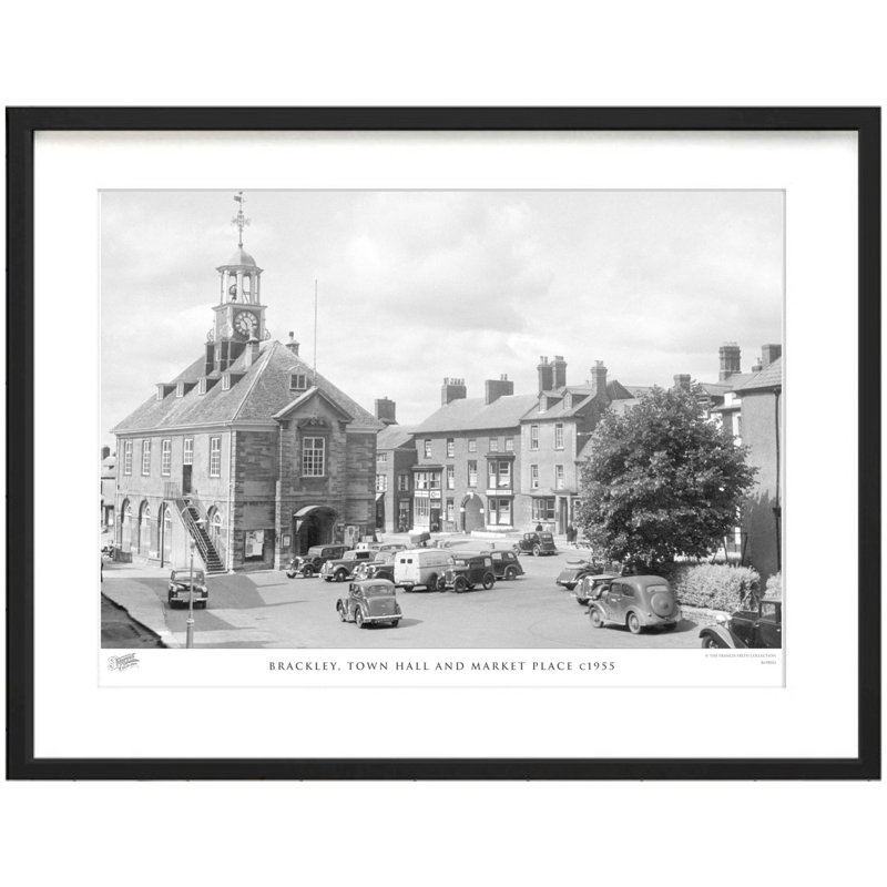 Brackley, Town Hall And Market Place C1955 by Francis Frith - Single Picture Frame Print, 60cm H x 80cm W x 2.3cm D