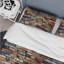 Brick Wall Elegance - Ensemble de housse de couette en brique - Microfibre de polyester-420678602