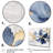 " Blue White Hibiscus Tropical Harmony Flowers I " 3 - Pieces-581228508
