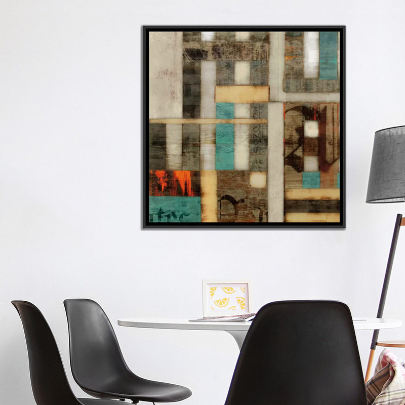 « lausa i », impression sur toile, H 18 po x l 18 po x P 1,5 po, Toile avec cadre noir, Pas de tapis
