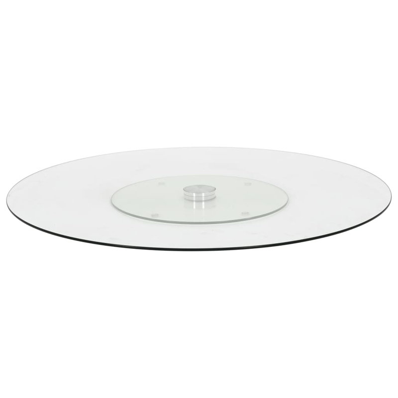 Symple Stuff Huckins Glass Lazy Susan