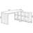 Black L-Shaped Solid Wood desks-107659465-107659464