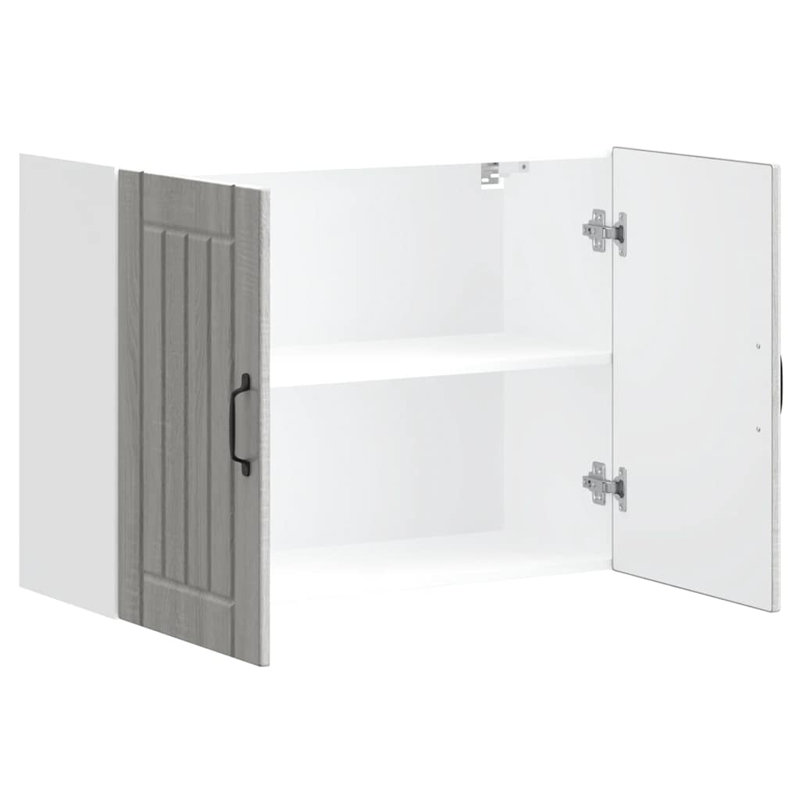 Standard Wall Cabinet, grey sonoma, 60cm H x 80cm W x 31cm D