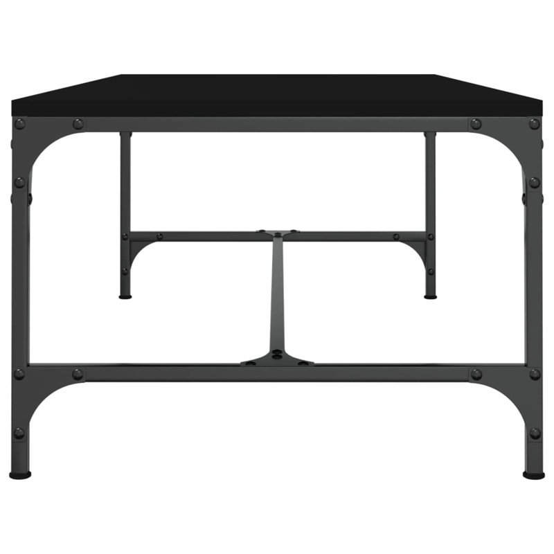 Donneville Four Leg Coffee Table, 35cm H x 100cm W x 50cm D, Black
