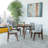 Wardlaw 4 - Person Solid Wood Top Four Leg Dining Set-298600383-298600377