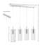 Luminaire suspendu cylindrique à DEL 4 lumières pour îlot de cuisine Charolene