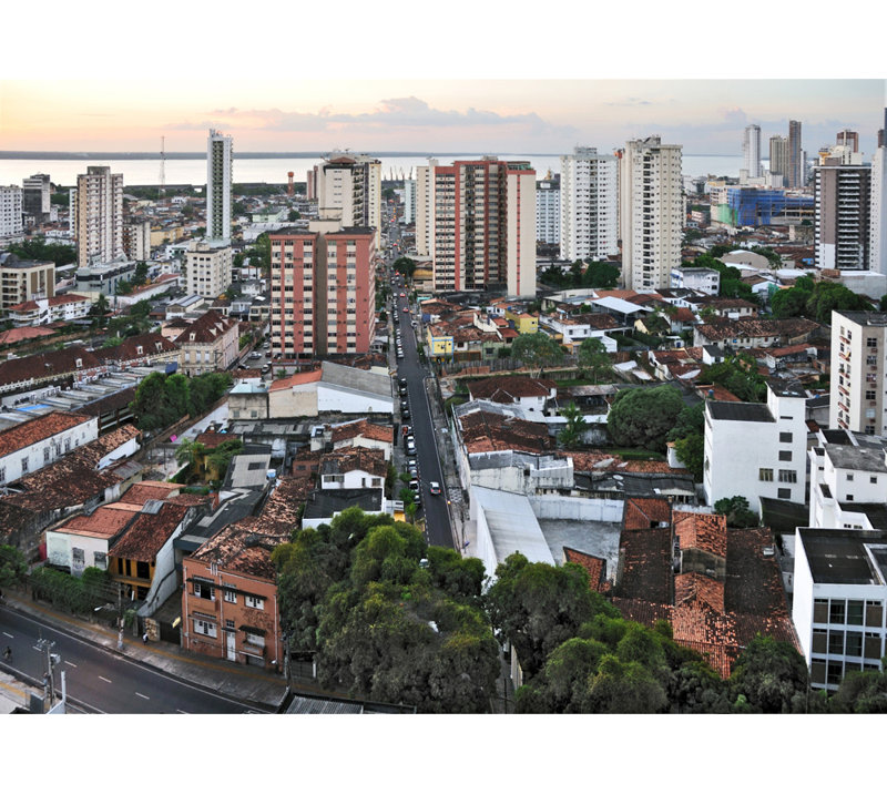 Belem Cityscape, Brazil, 13" H x 18" W