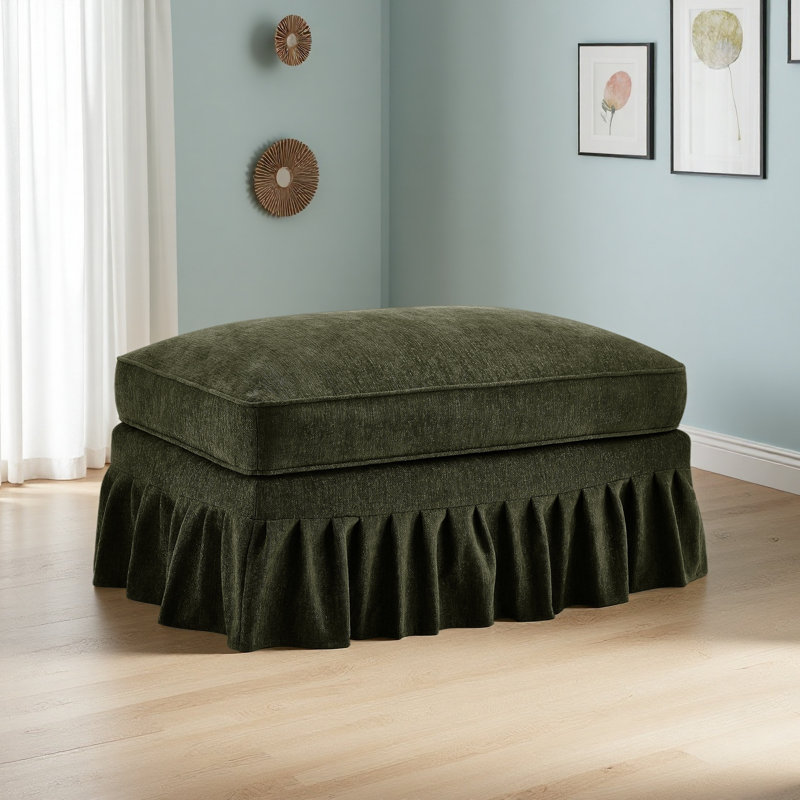 Repose-pieds en chenille, Vert