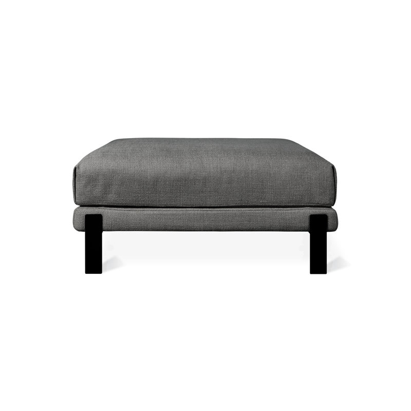 Silverlake Ottoman, Andorra Pewter Performance Basketweave