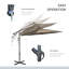 Parasol en porte-à-faux 118,1 po Shamont