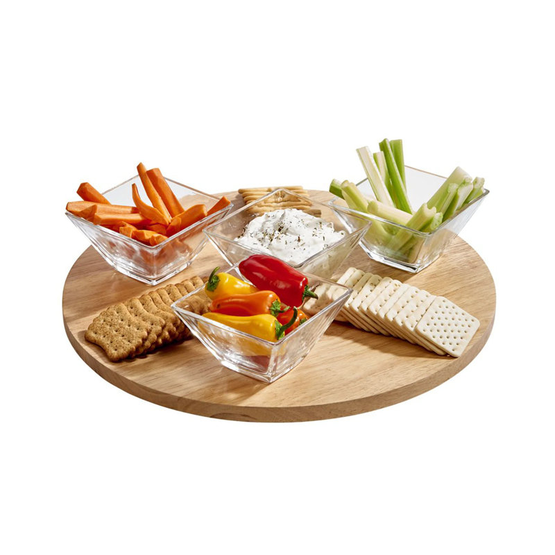 Union Rustic Samantha Wood Lazy Susan, Yes