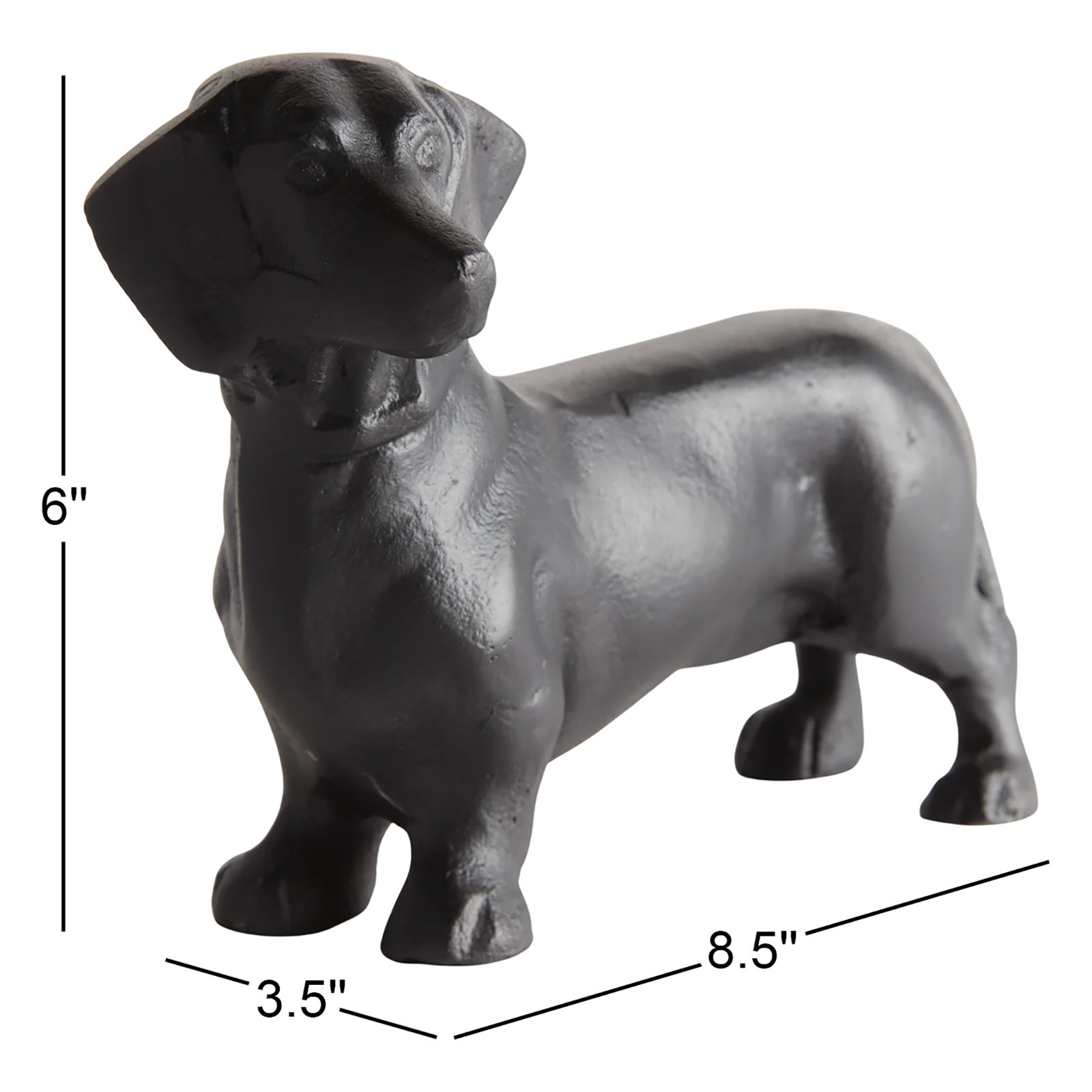 Dog Decorative Sculpture, Black