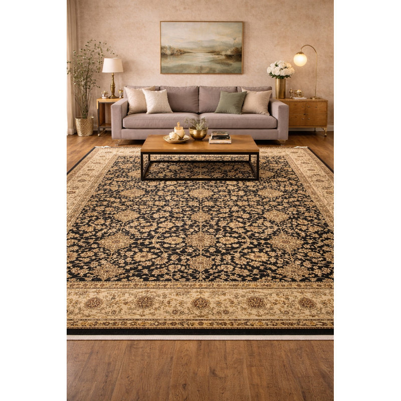 Tapis rectangulaire en laine 9 pi x 12 pi