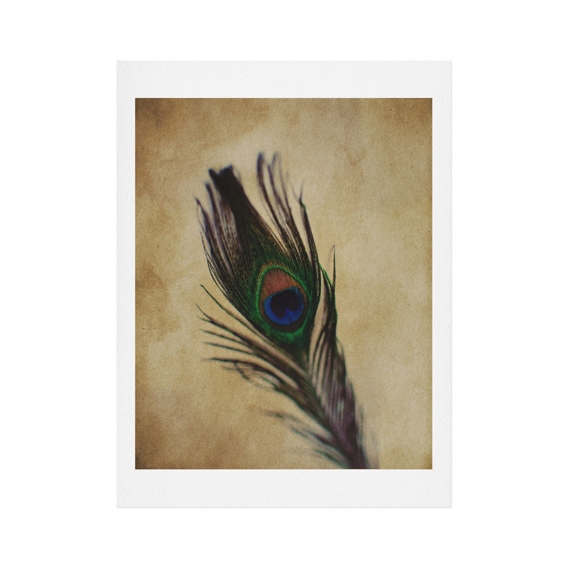 Impression à plumes 2" peacock, H 10 po x l 8 po x P 0,13 po