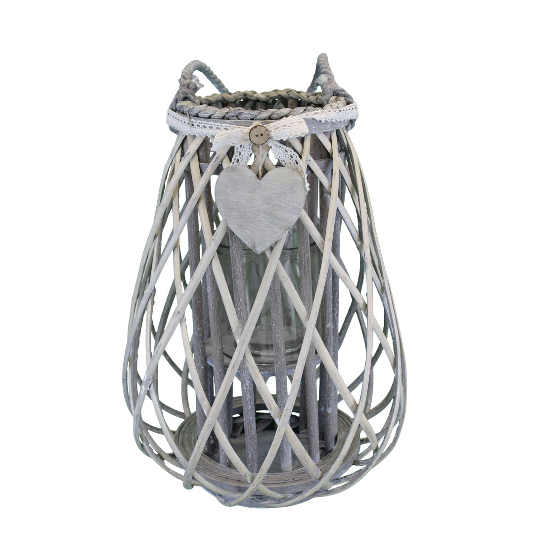 53Cm Glass Tabletop Lantern