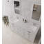 Ciar 1800mm Double Bathroom Vanity with Drop In Porcelain Basin-1874340891