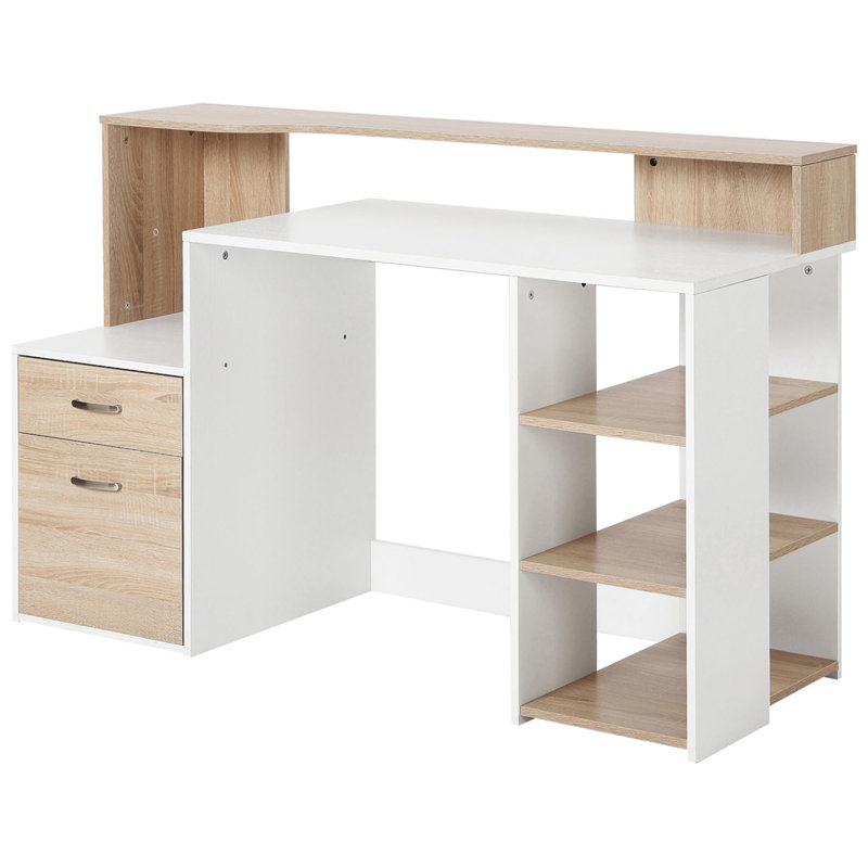 Computer Desk, Oak/White