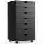 Commode 7 tiroirs - Armoires de rangement avec roulettes Commode en bois-327711344