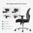 Lisabella 26.7" Wide Ergonomic Home Office Mesh Chair for 500LBS with Adjustable Lumbar Support