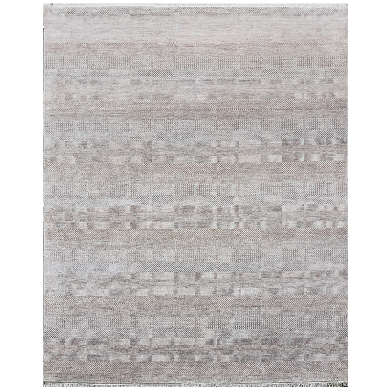 One-of-a-Kind Rectangle 8' x 10'2" Area Rug in Light Green/Brown/Gray
