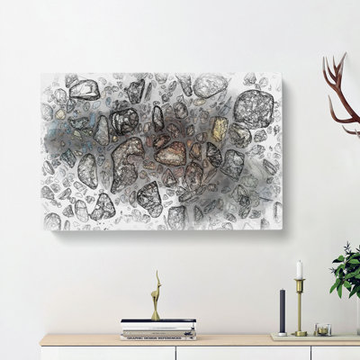 Rocks - Wrapped Canvas Painting