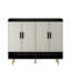 Armoire à chaussures moderne avec 4 portes, grande armoire de rangement pour chaussures moderne