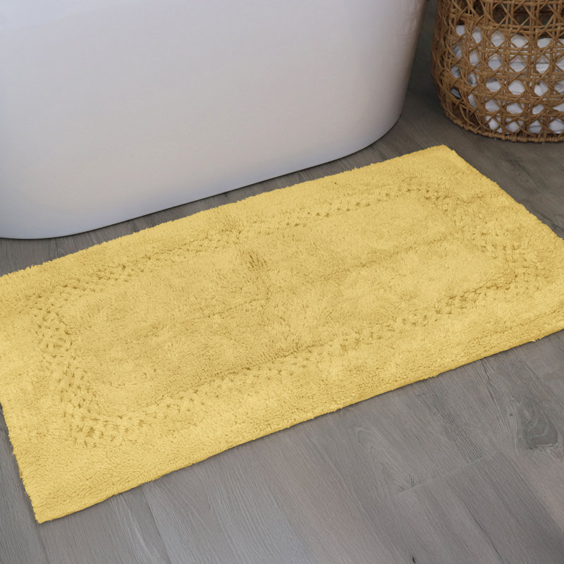 Antigona Soft Bath Rug, 24" W x 40" L, Yellow