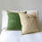 Hand-Embroidered Handwoven Cotton Decorative Pillow Cover with Button Closure