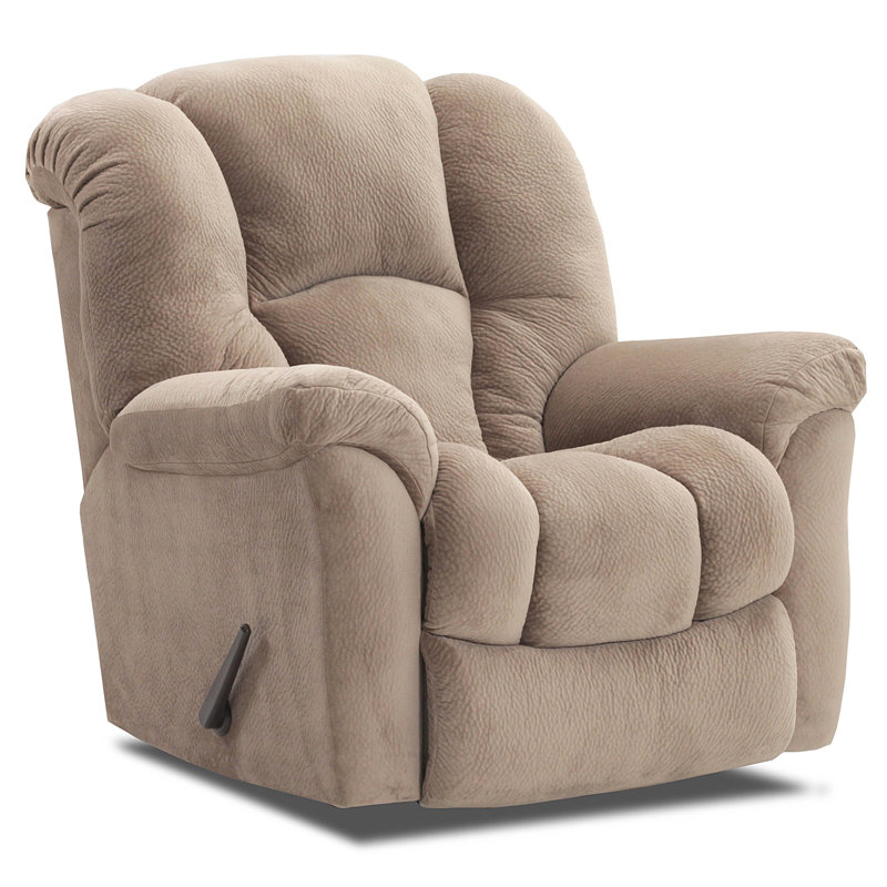 Fauteuil inclinable rembourré Quincy, Polyester beige