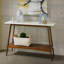 Console de style Mid-Century, table de couloir, table de vestibule avec tablette inférieure-689153040