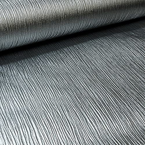 Alejah Black Texture Metalic wallpaper 10m x 53cm Textur Roll