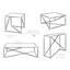 Quiana Frame Coffee Table-40239585-40239586