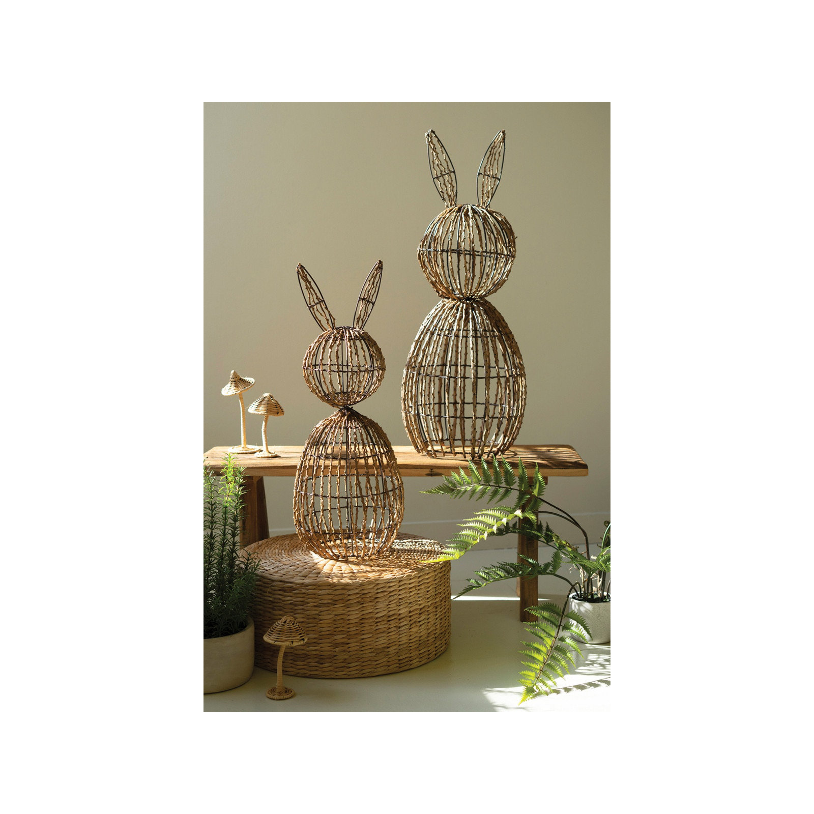 Set of Two Rabbits