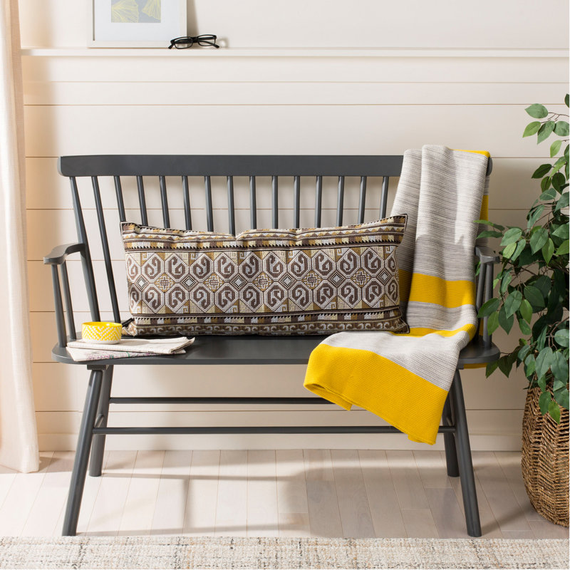 Farah Ikat Velvet Reversible Throw Pillow