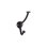 Cast Iron "Kingsley" Black Wall Robe Hook