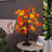 24" Fall Lighted Maple Tree Thanksgiving Halloween Decoration Tabletop Fall Tree