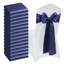 Satin Chair Sashes Bows, Chair Ribbon Ties Back Sash, Wedding Reception Decoration, for Wedding Ceremony Baby Shower Party Events Banquet Chair Cover Decoration-131657973-131657975