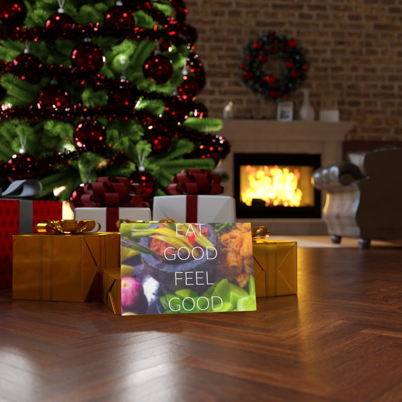 Eat Good Feel Good - Wrapped Canvas Print, 30cm H x 41cm W