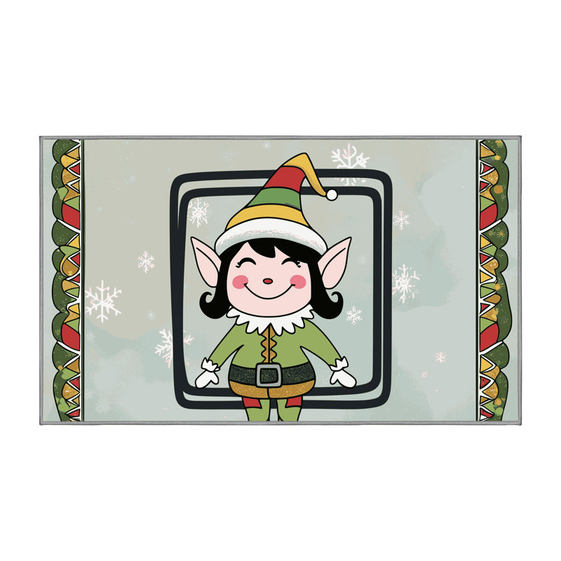 Tapis vacances de Noël The Holiday Aisle®, Rectangle 7 pi x 9 pi