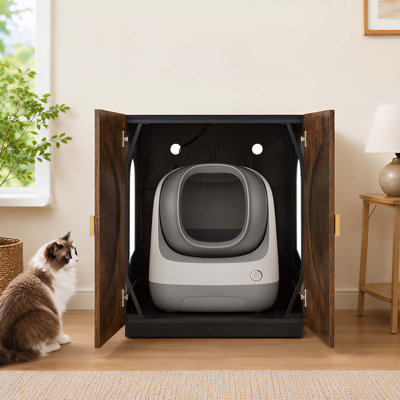 Extra Large Cat Litter Box Enclosure for Self-Cleaning & Automatic Litter Boxes